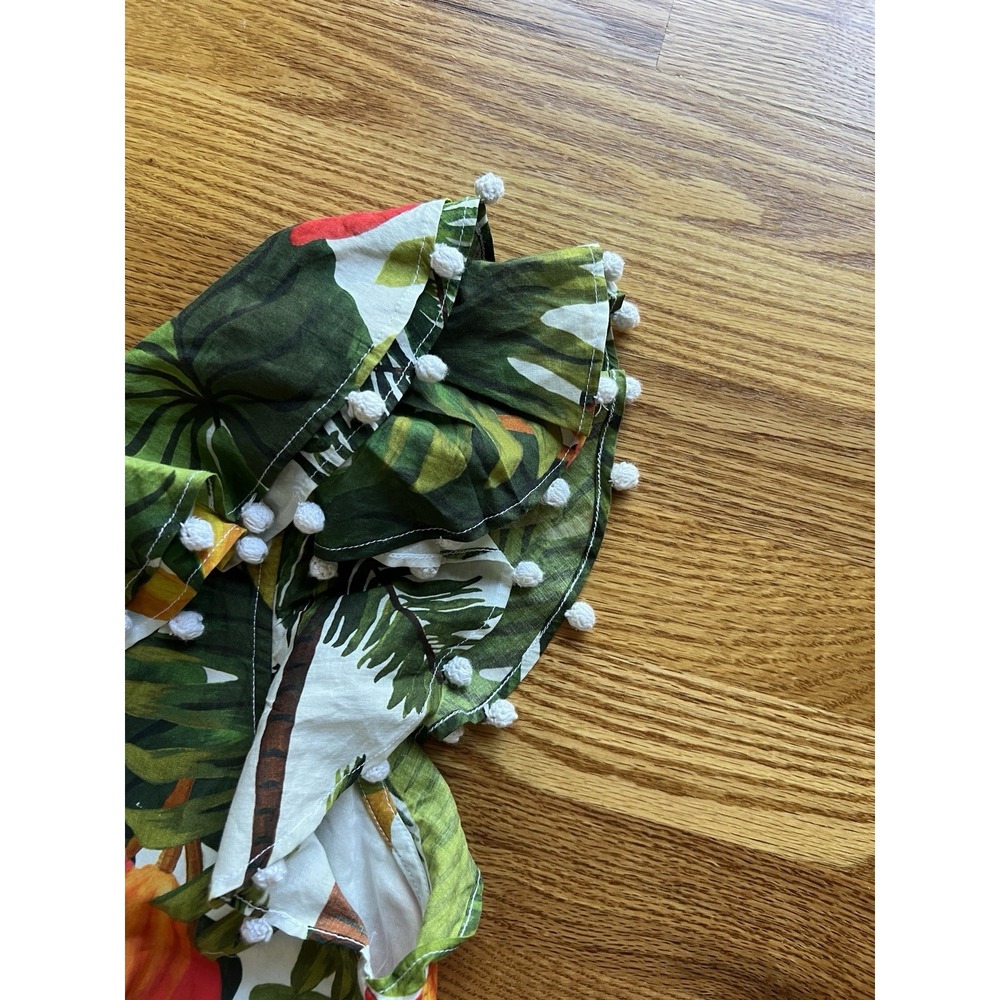 Farm Rio Mixed Flowery Madi Colorful Ruffle‎ One Shoulder Slip Dress Size Med - Picture 13 of 16